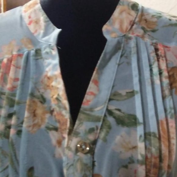 Pereption concept ladies  Aqua floral open top - Picture 2 of 4